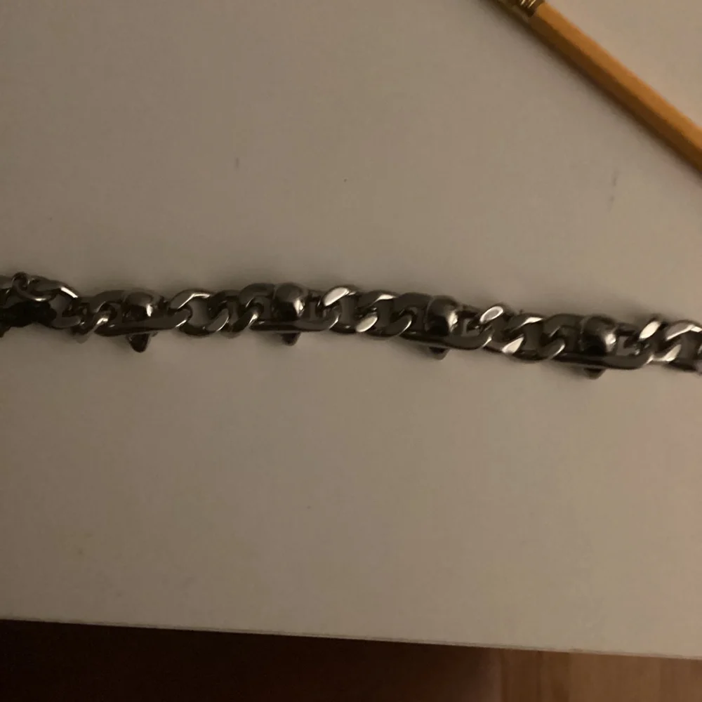 Stone & Steele Stainless Steel Skull Chunky Chain Unisex dark biker bracelet